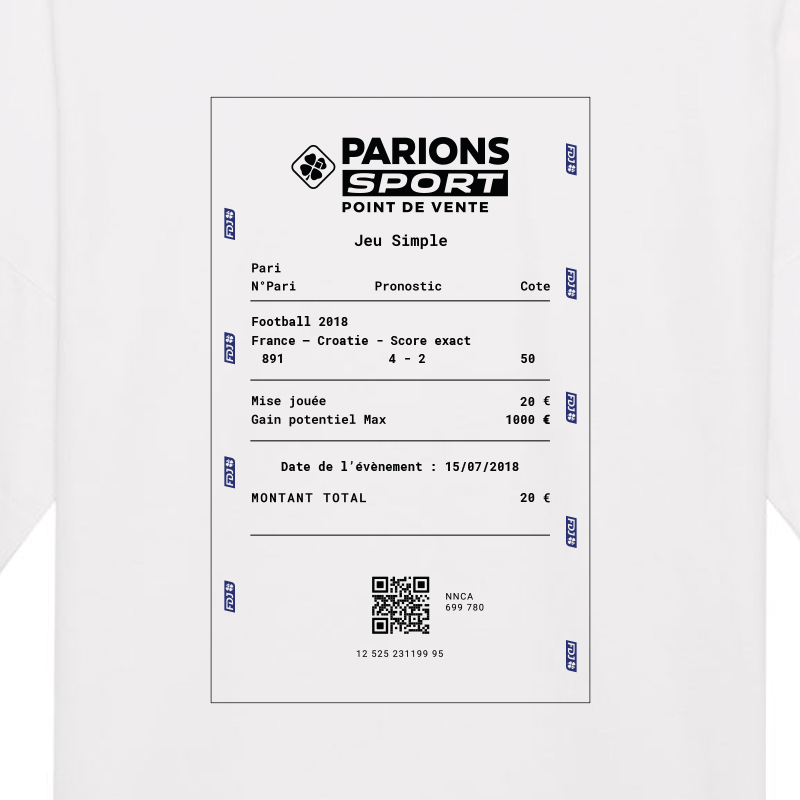 T-Shirt Club 2018 Blanc T-Shirt Club 2018 Blanc